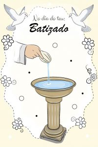 postal de batismo
