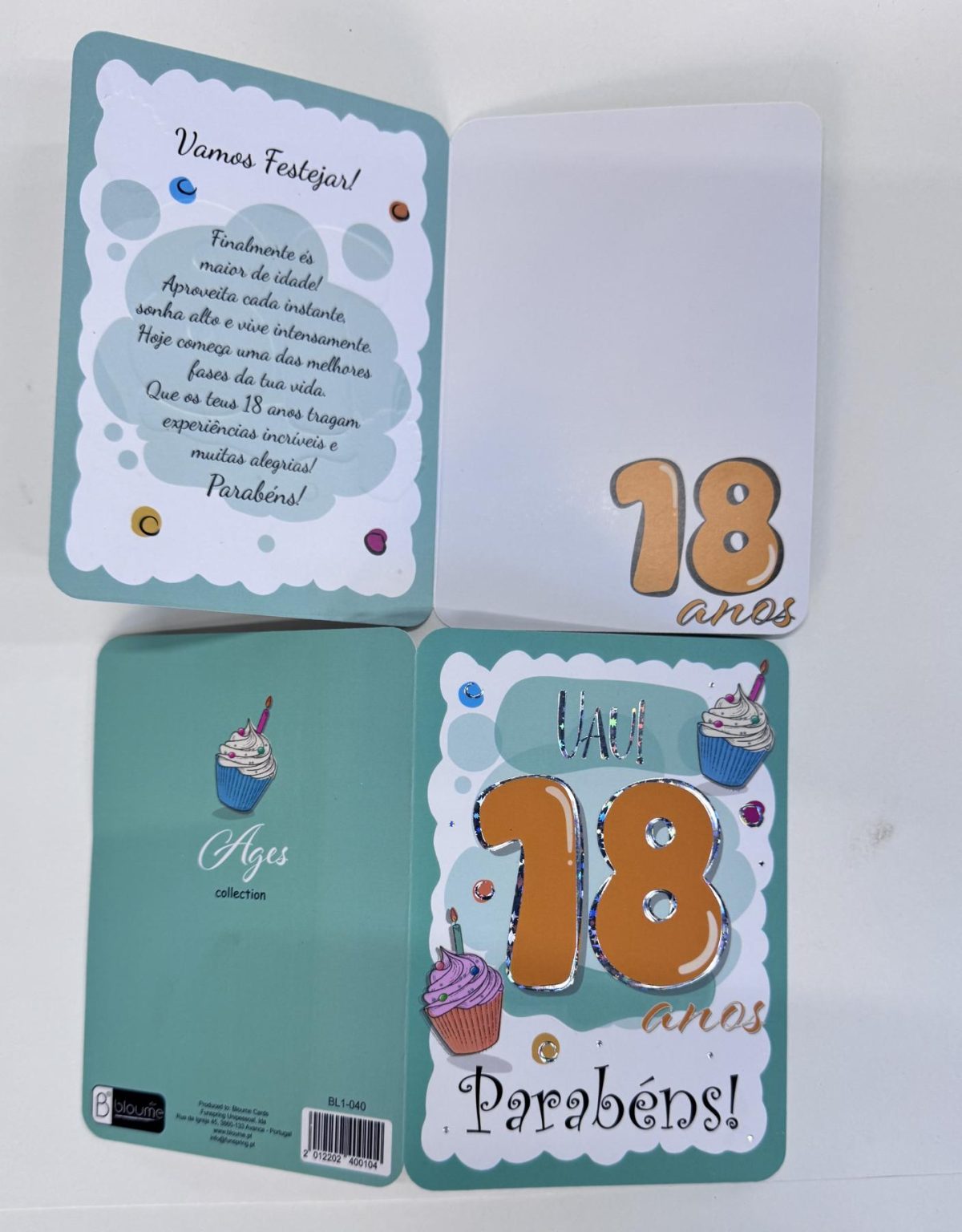 Cartão idade 18
